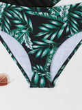 Strappy Printed Tankini 2026 Large Plus Size Swimsuit Women Beach Dress Swimwear Female Bathers Bathing Swimming Swim Suit 4XL