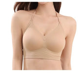 American Style Backless Bra Or Women Multiway Halter Bralette Push Up Small Chest Gather Sexy Cross U Back No Underwire Seamless