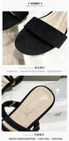 Women Sandals Chunky Heels Slides Summer 2026 Elegant Shoes Women Slipper Big Size 34-42 Fashion Summer Sandal Women