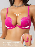 Sexy small breasts gathering underwear for women, soft steel rims, large breasts making small bras, plus-size bras