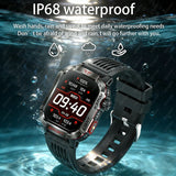 New Military GPS Smart Watch Men Flashlight Compass Waterproof 600mAh Battery Outdoor Sport Tracker Bluetooth Call Smartwatch