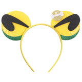 Disney Festival Party Cosplay Mouse Ears Headband 3.3" Ears Glitter Hairband Without Bow For Boys DIY Cartoon Hair Accessories