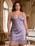 Plus Size Mesh See Through Dress for Women Sexy V Neck Solid Night Out Clubwear Mini Slip Dress