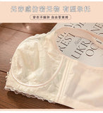 Plus Size Wireless Bra Women Summer Thin Minimizer Large Bust Support Side Coverage Anti Sagging Adjustable Straps Comfort White