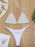 Shiny Jewelled Sequins Diamond Bikini Women Swimsuit Female Swimwear Two Pieces Bikini Set Mini Micro Bathing Suit Swim Lady