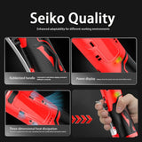 Extended 18V Electric Ratchet Cordless 90 Degree Right Angle Torque Lithium-Ion Wrench Auto Repair Tool Set