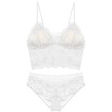Sexy Backless Bralette French Sheer Mesh Halter Top Wireless Comfortable No Show Anti Nipple Bra & G String Australia Hot MOYISU