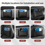 Universal Car Organizer Pocket Bag For Car Storage Box Collecting Bag Cards Phone Key Paste Box Self Adhesive Car Storage Pocket