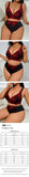 Black Red Embroidery Lingerie Set Sexy Wireless Bra Plus Size Push-Up Thin Breathable Seamless Adjustable