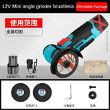 12V brushless/wire drawing Angle grinder 1PCS lithium battery 450W 18500Rpm cordless mini polishing machine cutting and grinding