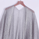 Sexy Fringe Tassel Mesh Sheer Shiny Knitted Tunic Beach Cover Up Cover-ups Beach Dress Beach Wear Beachwear Female Women V3321