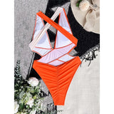 Scrunch Butt Swimsuits Deep V Neck Cross Backless One Piece Swimsuit Women Swimwear Female Monokini High Cut Bathing Suit Swim