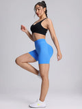 High Impact Summer Yoga Shorts Sportswear Woman Gym Seamless Workout High Waist Shorts w/Tummy Control Running Fitness Leggings