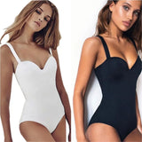 Underwired Bra Cup One Piece Swimsuit Women Swimwear Female Monokini Push Up Bather Bathing Suit Swim Beachwear Slim Bodysuit