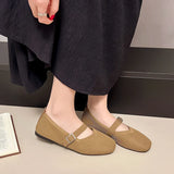 Women Flats Summer Trend Knitted Mary Jane Shoes for Woman Breathable Footwear Lightweight Casual Flat Shoes Zapatos De Mujer