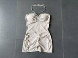 Womens Two Way Wear Bodysuit Sleeveless Yoga Stretch One Piece Romper Sexy Fitness Side Pockets Sportwears Bodysuit