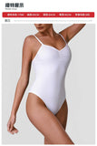 Summer Women's Camisole Yoga Jumpsuit Sexy Sleeveless High Elasticity Shaping Sports One Piece Suit Outdoor Gym Fitness Bodysuit