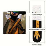 1/2 Pairs Women Knee High Socks Trendy Cartoon Funny Chicken Claw Socks Fitness Sports Casual Slim Leg Long Tube Socks Women