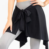 Women Tennis Self-Tie Sports Skirts Athletic Yoga Skirt Long Strap Hip Covering Fitness Wrap Cover Up Anti Glare Ballet Skirt