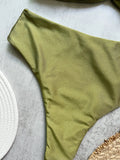 Bandeau Bikini Push Up Women Swimsuits 2026 Sexy Female Swimwear Brazilian Bikini Set Thong Biquini Swim Suits Solid Beachwear