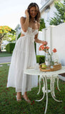 Foridol Strapless Yellow White Summer Dress for Women Elegant Holiday Beach Boho Maxi Long Sundress Backless Sexy Party Vestidos