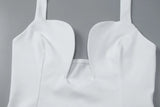 FDYOUI Sexy Hollow Out Corset Tops for Women Halter Backless Bandage Skinny Camisoles Lady White Black Cropped T-shirt Clubwear
