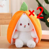 Rabbit Plush Toy – Strawberry Carrot Bunny Plush Doll 25cm