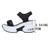 Women's Shoes 2026 Fashion Sandals Summer Women's Thick-soled High-heeled Sandals Open Toe Comfortable Simple Beach Shoes