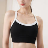 New Selling High Strength Sports Underwear Women's Shock-proof Cross Back Yoga Wear Sports Bra Fitness Vest