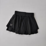 Women's Quick Drying Sports Short Skirt Fake Two-Piece Running Half Skirt Hip Blocking Anti Glare Breathable Tennis Skirt