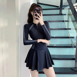 One Piece Swimsuit Skirt Style Plus Size Slimming and Belly Covering Style Hot Spring Bikini Swimsuit for Women