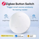 Zigbee Smart Push Button Wireless Scene Switch Ewelink App Remote Control Smart Automation Scenario Switch Work With Zigbee2MQTT