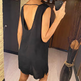 2025 Sexy 5 Colors Backless Crochet Knitted Tunic Beach Cover Up Cover-ups Beach Dress Beach Wear Beachwear Female Women K5620