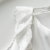 Foridol White Lace Summer Women Set Sleeveless Crop Top+midi Skirt Outfits 2025 Beach Holiday Chic Vintage Sundress Dress Set