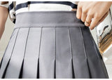 White Women Pleated Skirts Summer High Waist Zipper Girls Dancing JK Mini Skirts Black Fashion Student A Line Faldas 2024