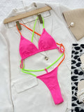 2026 New Sexy One Piece Swimsuit Swimwear Women Solid Patchwork Corss Straps Bathing Suit Beachwear Thong Maillot De Bain Femme