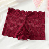 2026 Women Lace Flat Corner Underwear Womens Sexy Knickers Shorts Laces Patchwork Seductive Panties LenceríAs De Mujer 여성 극단적속옷