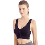 Sports Bra Women Front Zipper More Size Crop Tops Female Gym Jogging Yoga Fitness Shockproof Vest Bralette Sport Bras for Women