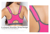 Sports Bra Women Front Zipper Double Inner Cup Push Up Patchwork Tops Female Yoga Fitness Shockproof Vest Sport Bras for Women