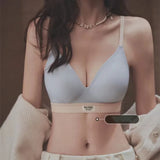 Seamless Bras Women's Underwear No Steel Ring Adjustable Bra Sexy Lingerie Push Up Bralette Backless U Back Tops