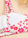 2026 Strapppy Bikinis Women Sexy Swimwear Female High Waist Swimsuit Floral Bathers Bathing Swimming Swim Suit Beachwear Summer