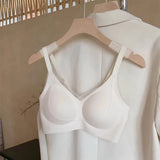 Wireless Support Bra Small Breasts, European Style Push Up Bralette, No Underwire No Padding Anti-Sagging Comfort, Autumn Winter