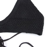 2PCS New Sexy With Top Halter Crochet Knitted Tunic Beach Cover Up Cover-ups Beach Dress Beach Wear Beachwear Female Women K4885