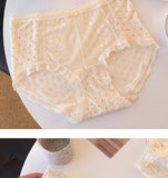 Girls' comfortable underwear cotton inseam mid-waist briefs for women