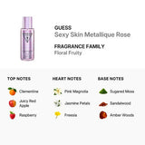 Sexy Skin Metallique Rose By Guess For Women 8.4 oz Body Mist