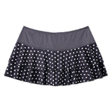 Fashion Summer Mini Skirt Women Dots Print Side Ties Low Waist A Line Skirts for Parties and Casual Wear