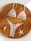 Miyouj Triangle Bikini New Two Piece Suit Solid Color Beachwear 2026 Bikini Women's Swimsuits Sexy Bathsuit Micro Thong Swimwear