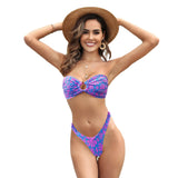2024 Sexy Push Up Women Swimsuits Micro Bikini Female Swimwear Brazilian Bikini Set Thong Biquini Swim Suits Print Beachwear