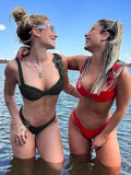 3D Flowers Underwired Brazilian Bikini Women Thong Swimwear Female Swimsuit Two-pieces Bikini Set Push Up Bathing Suit Swim
