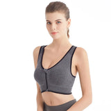 Sports Bra Women Front Zipper More Size Crop Tops Female Gym Jogging Yoga Fitness Shockproof Vest Bralette Sport Bras for Women